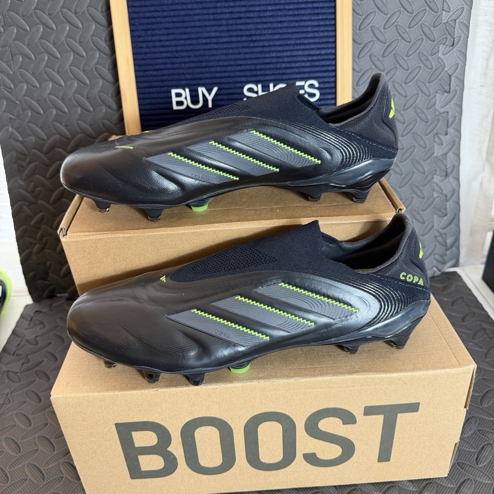 Adidas Copa Pure 3 Elite FG Laceless Soccer Cleats Black Men's Size 12 (JS0652)